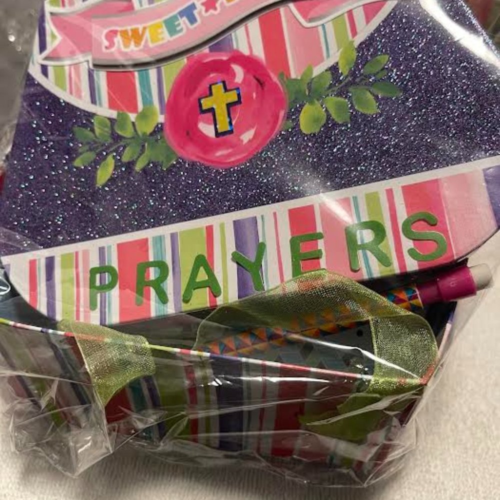 Decorative Gifted Christian Prayer Box with Instr.#1040